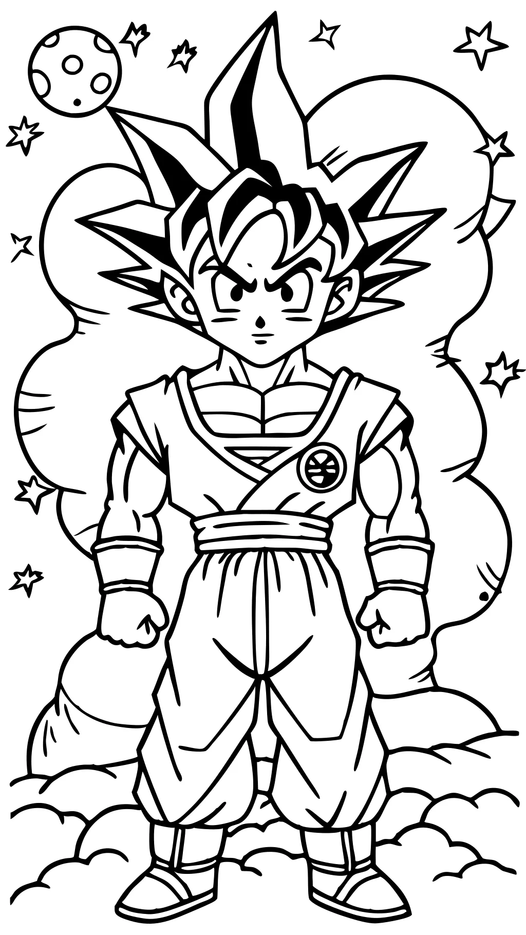 dragon ball coloring page